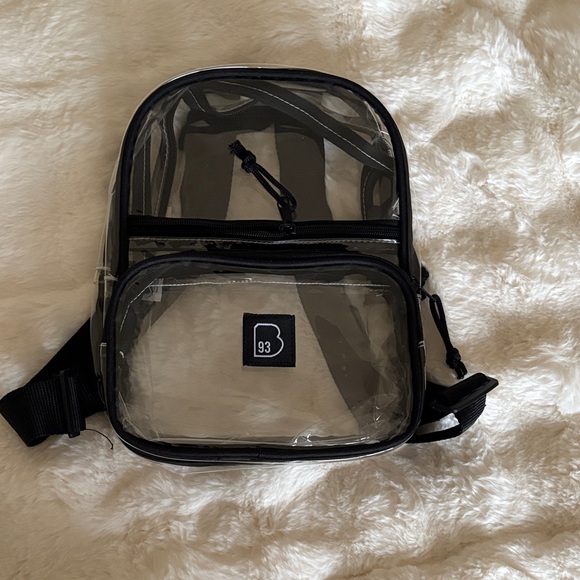 93 Play Street Handbags - Transparent Black concert bag